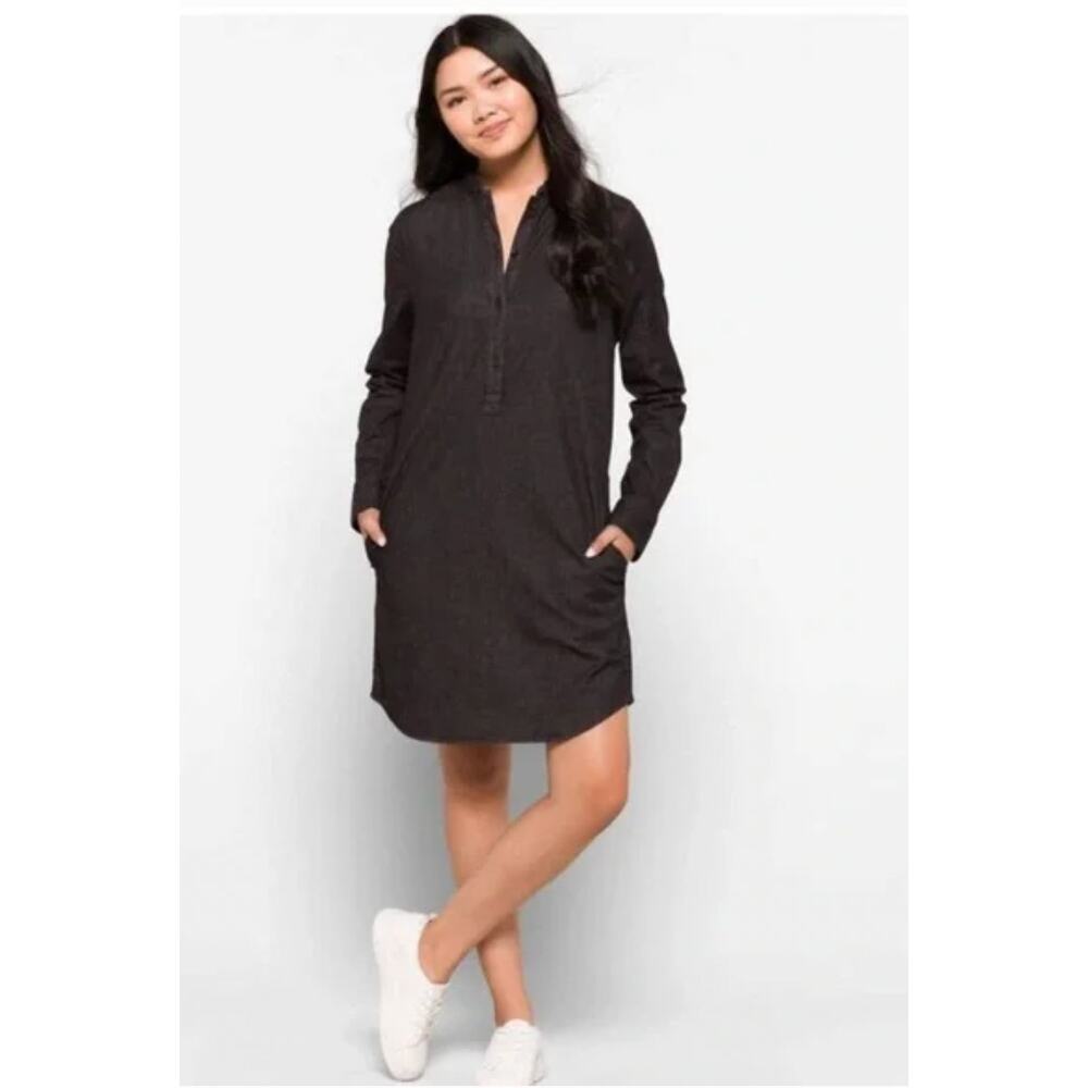 NWT Universal Standard Hannah Denim Shirt Dress Black Mini Size 4XS 00-0 XS